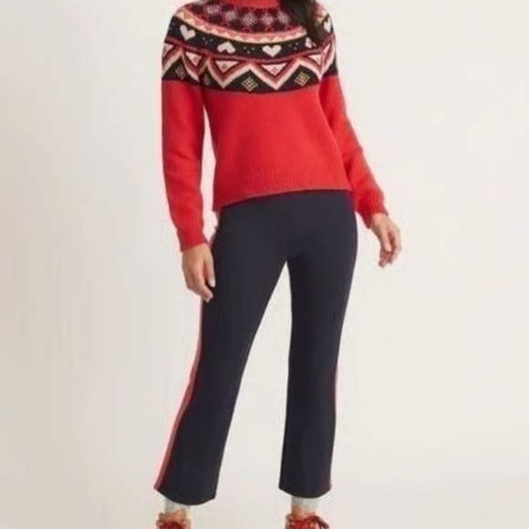 Marine Layer Archive Womens Jordan Navy Ponte Cropped Straight Leg - Picture 3 of 9